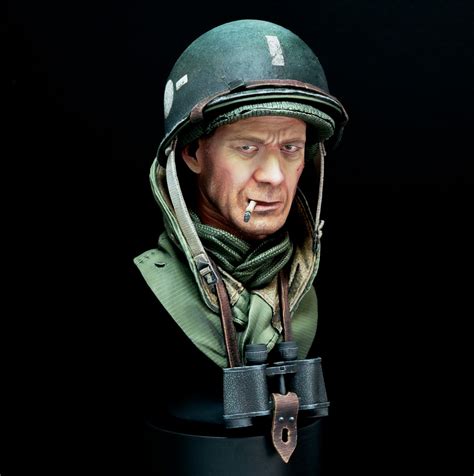 Us Artillery Officer 1944 By Carlos Tobes Fire Brush · Puttyandpaint