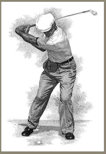 A Great Drawing Of Ben Hogan In Golf Drawing Golf Art Golf