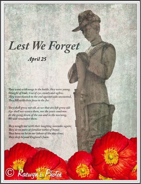 Anzac Day Lest We Forget