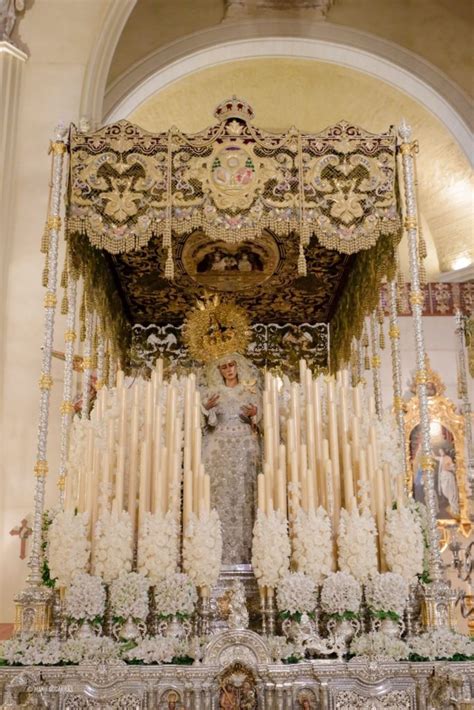 Mar A Sant Sima De Las Angustias En Su Palio Aguarda La Pr Xima