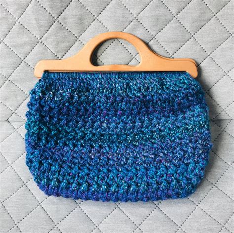 Wood Handle Handbag Crochet Pattern Wood Handle Purse Pattern Instant