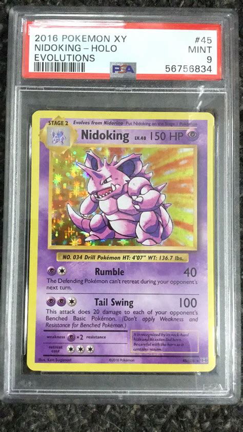 Pokemon Xy Evolutions Nidoking Psa Gamestop