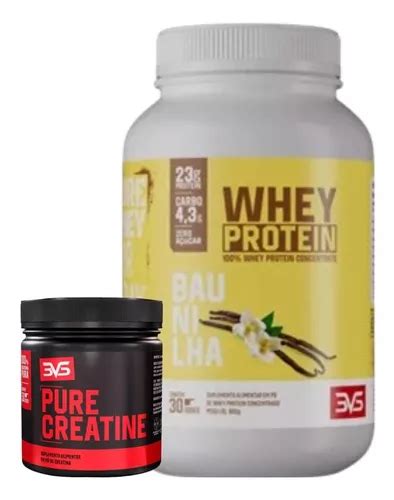 Kit Whey Protein 100 Concentrada Creatina 150g Pura MercadoLivre