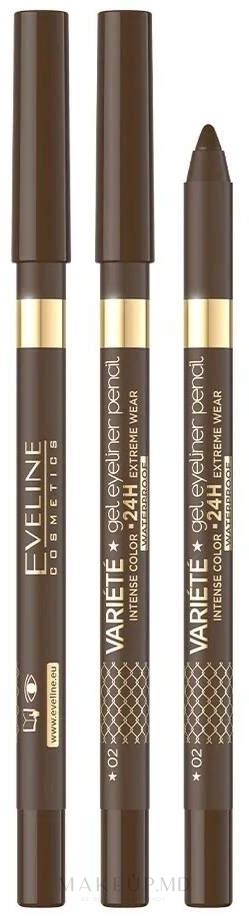 Variete Gel Eyeliner Pencil Waterproof Creion De Ochi Impermeabil