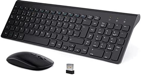 TedGem 2 4G Conjunto de ratón y teclado teclado ergonómico USB