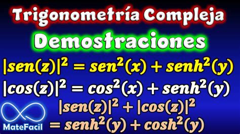 Módulo del Seno y Coseno Complejos Variable Compleja YouTube