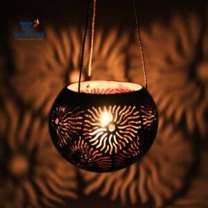 Coconut Shell Pendant Light Lampshade Tcls