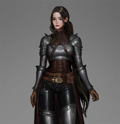 Artstation A Medieval Female Warrior