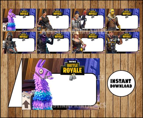 Free Fortnite Printable Labels Printable Word Searches