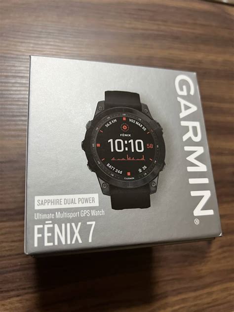 Yahoo オークション Garmin Fenix 7 Sapphire Dual Power Ti Black DLC