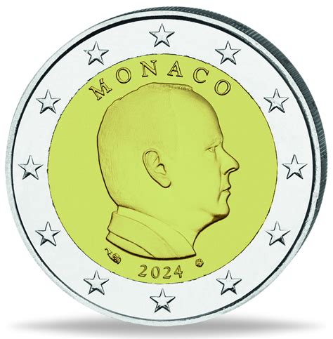 Monaco 2 Euro Kursmünze Albert II 2024 bfr Münzen Versandhaus