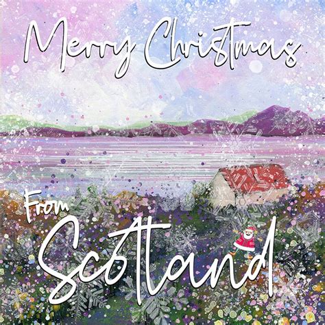 Six Pack Of Scotland Christmas Cards Handmade Christmas Etsy Uk