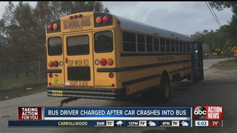 Bus Driver Charged With Dui After Car Crashes Into Bus Youtube