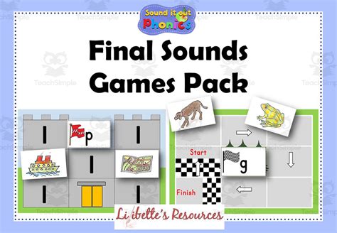 Final Or Ending Sounds Phonic Game Sound Awareness By Teach Simple