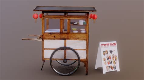 Food Cart Buy Royalty Free 3d Model By 3dee Mellydeeis Bb144e8