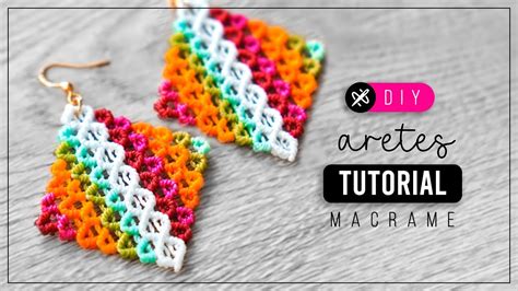 Aretes Red Diamante Como Hacer Aretes De Hilo Diy Tutorial Paso A