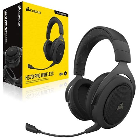 Corsair Hs70 Pro Wireless Gaming Headset 7 1 Surround Sound Headphones For Pc Ps5 And Ps4