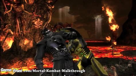 Mortal Kombat Stage Fatality Noob Cyrax Youtube