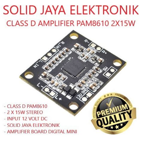 Jual Power Class D Mini Pam V Kit Amplifier Pam X W Stereo