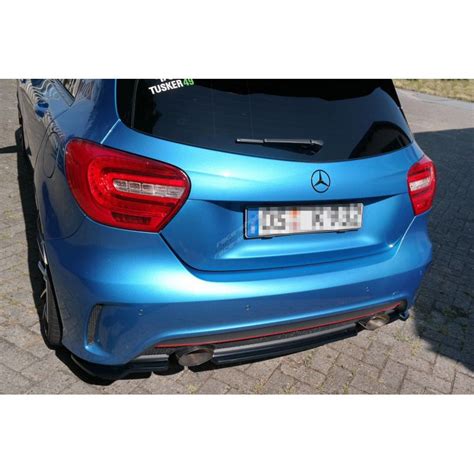 Central Rear Splitter Without Vertical Bars Mercedes Benz W176 Amg Line Preface Races