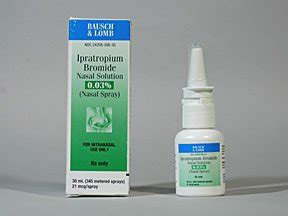 Ipratropium Bromide 0.03% Nasal Spray Inhaler 30 Ml By Valeant Pharma