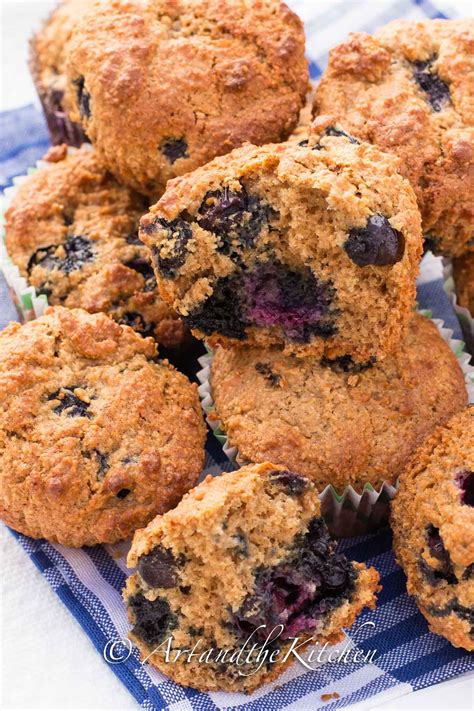 Blueberry Bran Muffins Art And The Kitchen