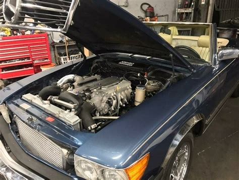 1980 Mercedes 450sl With A Turbo 1jz Gte Inline Six Engine Swap Depot