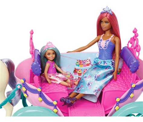 Barbie Dreamtopia Set De Mu Ecas Con Carruaje Env O Gratis