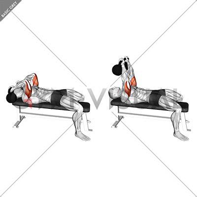 Kettlebell Lying Triceps Extension Skull Crusher