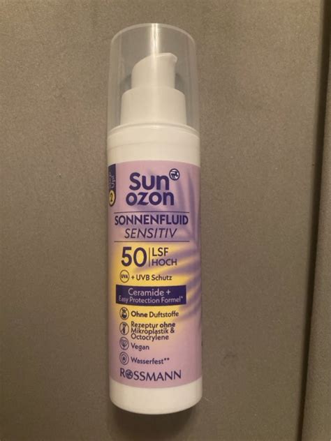 Sun Ozon Sonnenfluid Sensitiv 50 LSF 50 Ml INCI Beauty