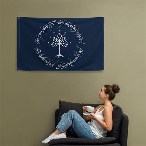 LOTR Gondor Flag Tree of Gondor Flag the Lord of the Rings - Etsy