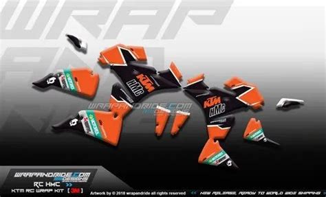 Multicolor Ktm Rc Ak Design Full Body Wrap Decals Sticker Kit At Rs