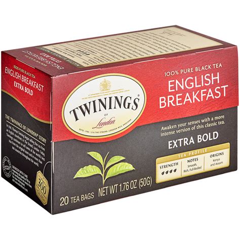 Twinings English Breakfast Extra Strong Tea Bags 20box