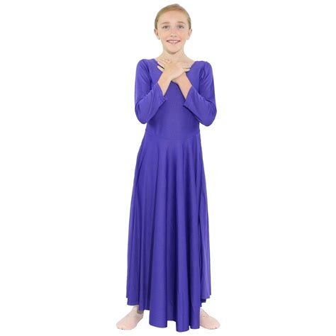 Worship Dancewear Dresses Long Sleeve Dresses Pentecostal Dance Dress