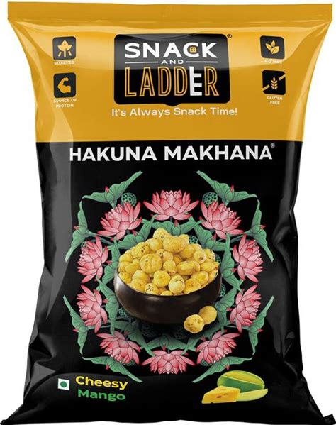 Snack And Ladder Cheesy Mango Hakuna Makhana Flavoured Roasted Fox Nut