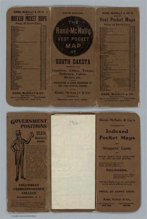 Covers To Rand Mcnally And Co S South Dakota Rand Mcnally And Co Map Publishers And