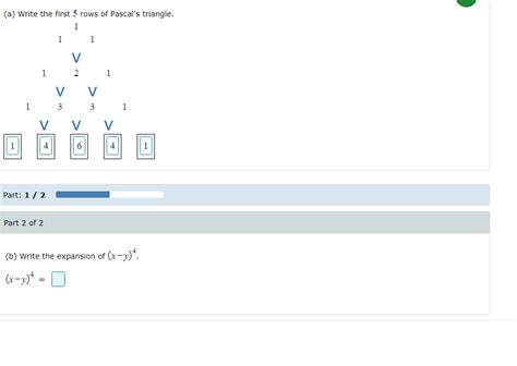 Solved A Write The First 5 Rows Of Pascal S Triangle