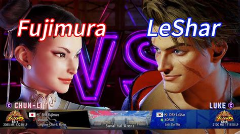 Sf Fujimura Chun Li Vs Leshar Luke Street Fighter Ranked Matches