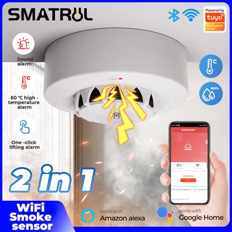 Smatrul Tuya Wifi Smart Smoke Detector Fire Sensor Alarm High