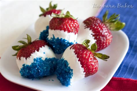 Red White And Blue Chocolate Dipped Strawberries Barbara Bakes™