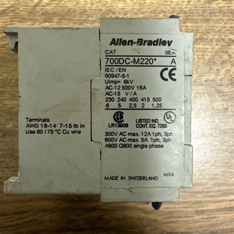 Allen Bradley Dc M A Control Relay Ebay