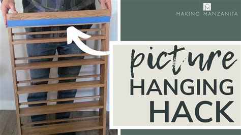 Picture Hanging Hack With Painters Tape YouTube