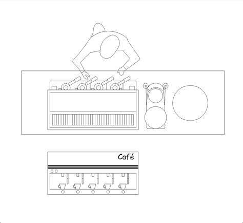 Coffee Machine Dwg Plan At Andree Gonzalez Blog