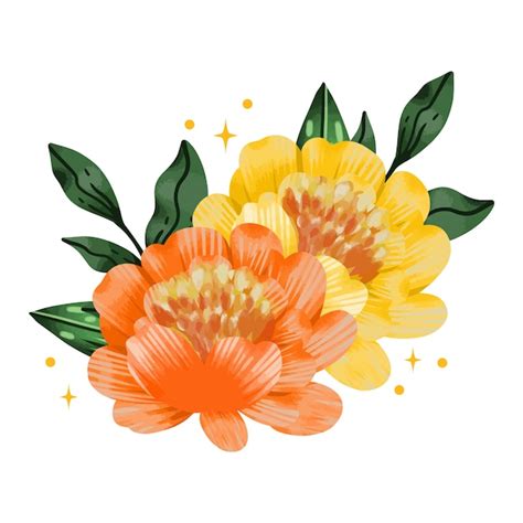 Ilustra O De Flores Em Aquarela Psd Gr Tis