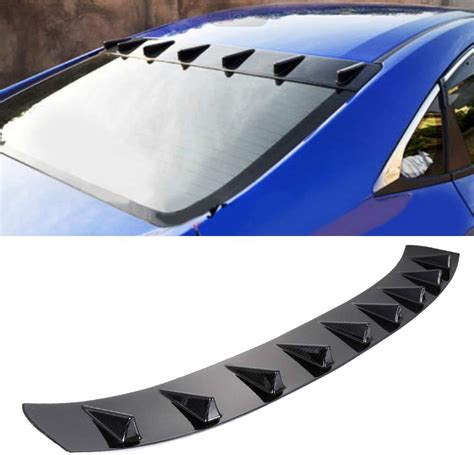 Amazon SCITOO Glossy Carbon Look Rear Window Top Roof Spoiler Wing