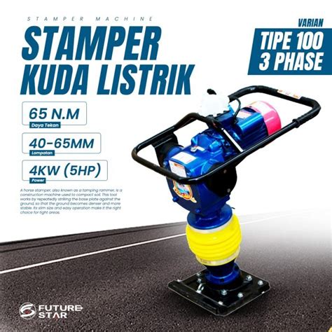 Jual Stamper Kuda Listrik Phase Mesin Pemadat Aspal Tanah Listrik