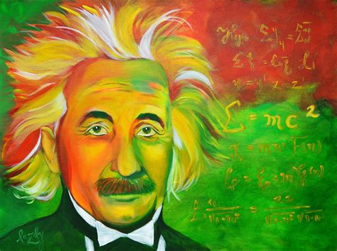 Albert Einstein. Einstein Portrait. Abstract Realism Painting, portrait ...