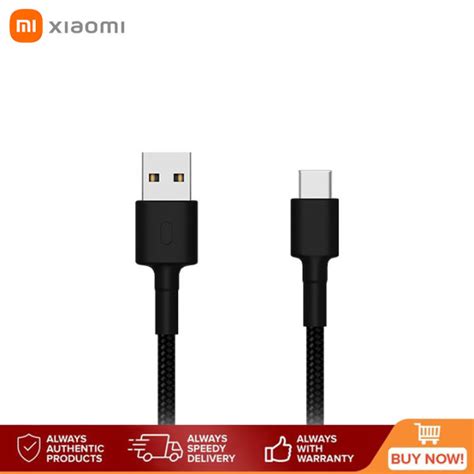 Xiaomi Mi Braided Usb Type C Fast Charging Sync Data Cable 1m Lazada Ph