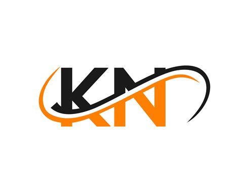 Letter Kn Logo Design For Financial Development Investment Real