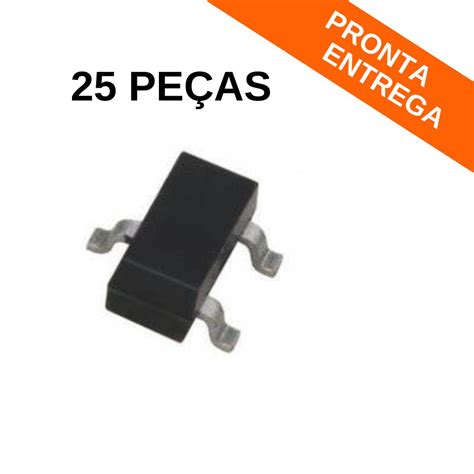 Kit 25 peças Circuito Integrado FDN358P SOT 3 SMD Circuitos